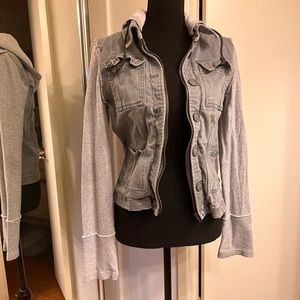 Free people gray sweater jacket 🧥🤍